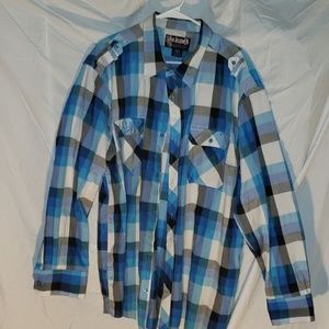 Black Lacquer button up shirt